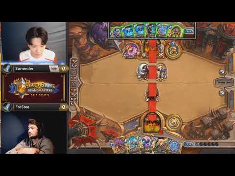 Hearthstone Grandmasters 2019: Surrender vs FroStee | Week 1 Day 3 | Asia-Pacific