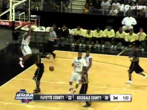 Rockdale County G Bernard Thompson Gets an Easy 2-Handed Jam