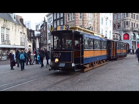 Electrische Museumtramlijn Amsterdam: stadsrit lijn 20 met GVB 307, 792, 465 en 946