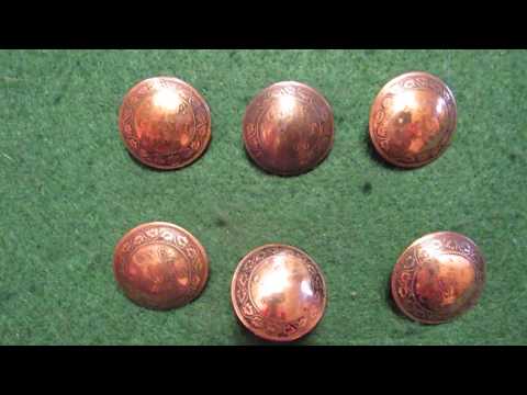 Handcrafted large canadian penny buttons coin buttons