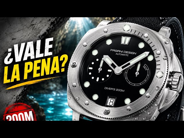 Vídeo relacionado con Pagani Design 1767 - Reloj automático para Hombre, Zafiro sintético, Caja de Acero Inoxidable, 20 Bar, Correa de Cuero Impermeable, Reloj Casual para Hombre