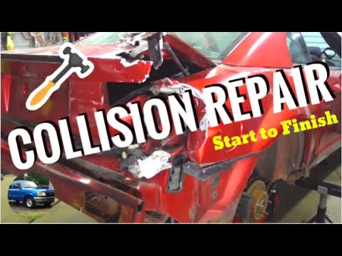 How Body Shops Fix Major Collision | Accident Damage with a Frame Machine