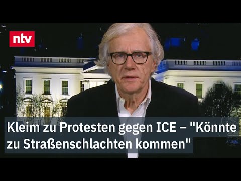 Kleim zu Protesten gegen ICE – "Könnte zu Straßenschlachten kommen" | ntv