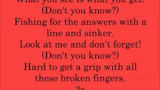 Line &amp; Sinker- Billy Talent (lyrics)