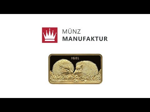 Video - 1 oz MünzManufaktur Motivbarren Igel