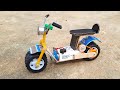DIY How To Make A Mini Toy Motorcycle At Home Amazing Dc Motor Bike Dc Motor Electric Scooter