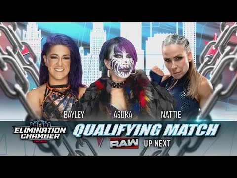 Bayley vs Asuka vs Nattie Elimination Chamber 2026 Qualifying - WWE Raw 02/16/2026 (In Spanish)