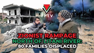 Video: Zionist Israelis destroy 90 residential family homes in South Lebanon | Free Palestine TV