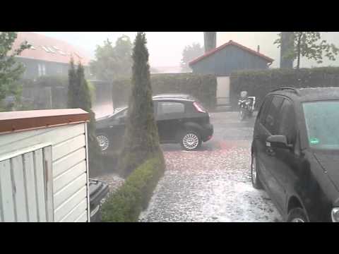Hagel Gewitter in Hannover Juli 2013