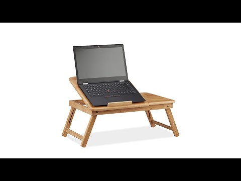 Table d’Ordinateur Bambou Régler Hauteur Marron - Bambou - 69 x 30 x 35 cm