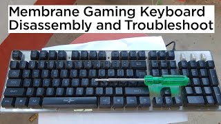 Membrane gaming keyboard Disassembly , repair and troubleshoot [HINDI]