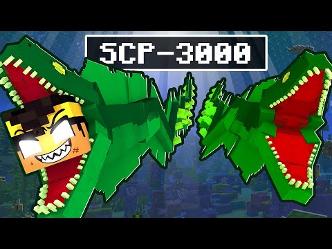 PLAYING as a GIANT SEA SERPENT in Minecraft! *scp 3000*