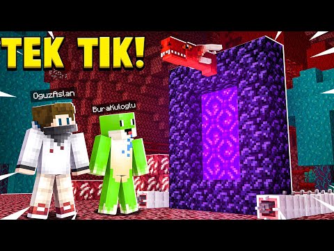 TEK TIKLA PORTAL GEÇİDİ - Minecraft AslanCraft Bölüm 39 FİNAL