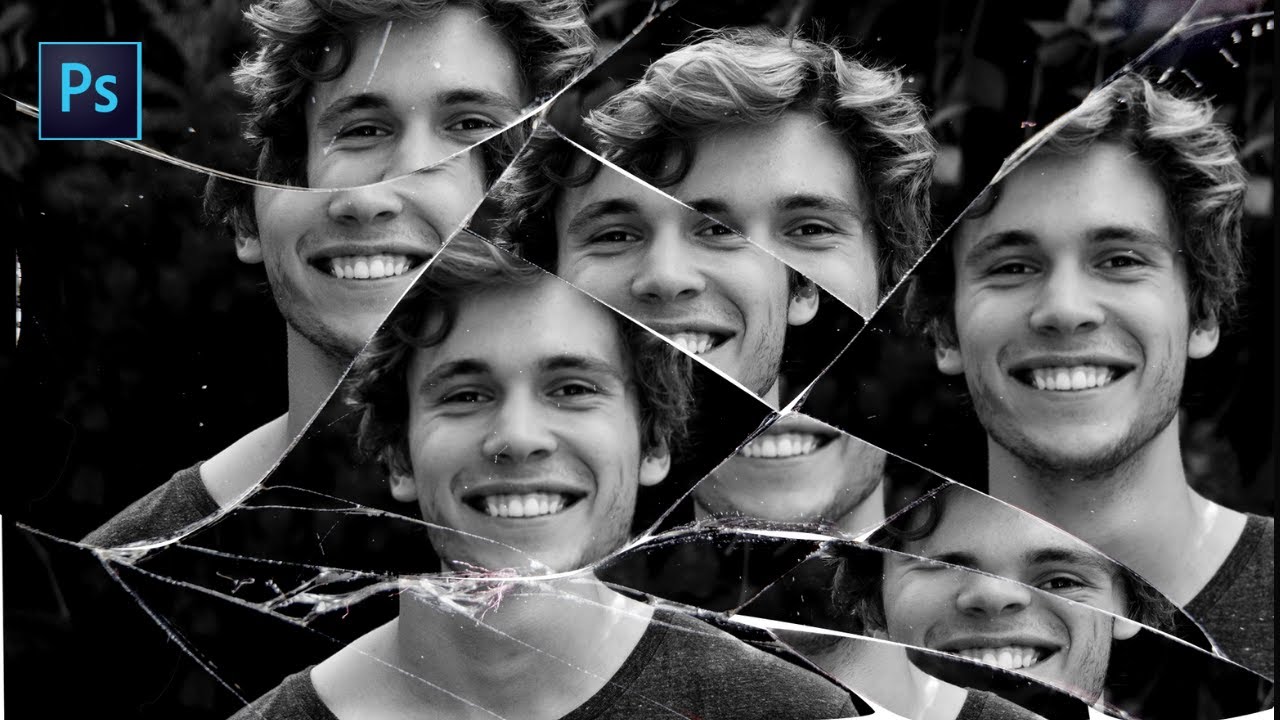 Create reusable broken mirror effect in photoshop