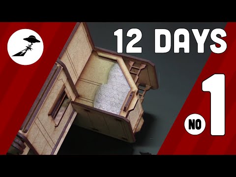 Using Stencils With Putty -  (Day 1) - 12 Days Event