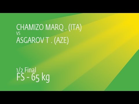 1/2 FS - 65 kg: T. ASGAROV (AZE) df. F. CHAMIZO MARQ (ITA), 7-4