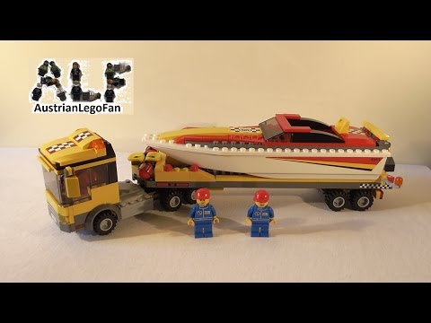 Lego City 4643 Power Boat Transporter / Powerboot Transporter - Lego Speed Build Review