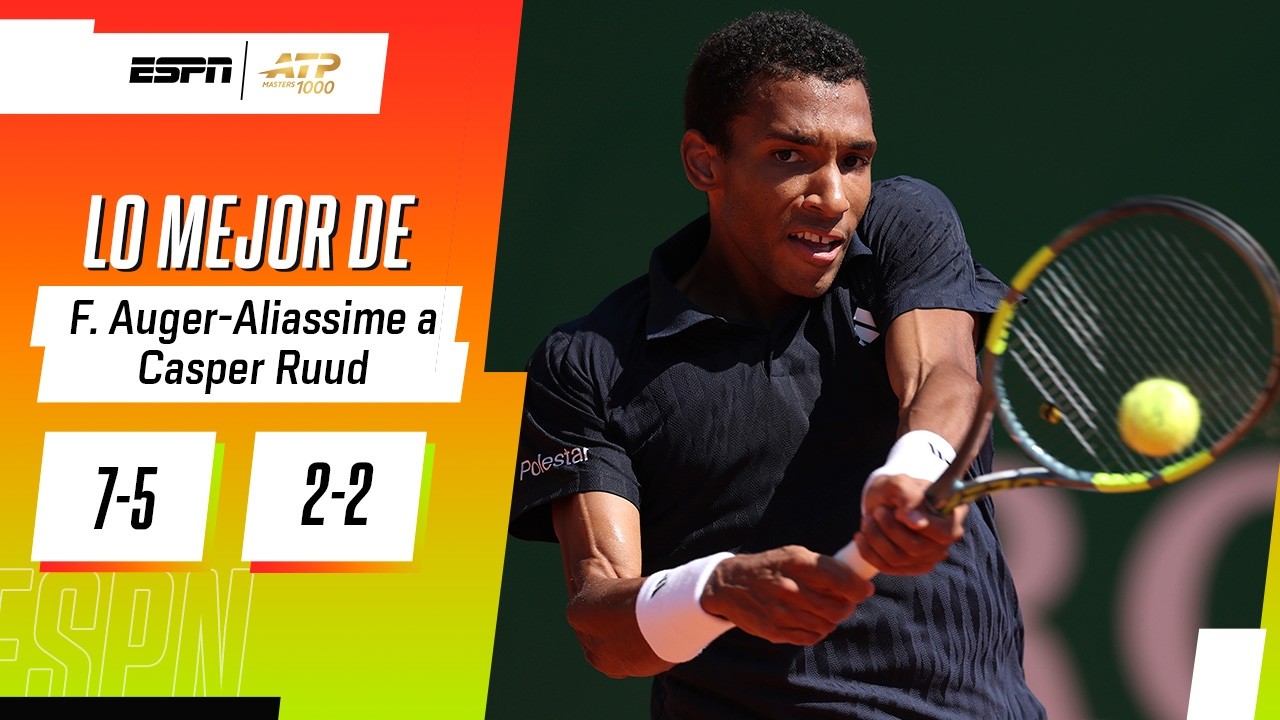 CASPER RUUD NO AGUANTÓ EN EL SEGUNDO SET Y AUGER-ALIASSIME APROVECHÓ PARA AVANZAR DE RONDA | RESUMEN