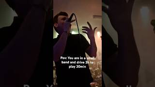 Driving 3h for a 20min show is normal … right? 😅 #guitar #metal #band #drums #livemusic #shorts