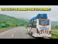 VRL VOLVO B9R CRUSING ON MUMBAI PUNE EXPRESSWAY IN MONSOON 110 KMPH VLOG PART 2 CABIN RIDE