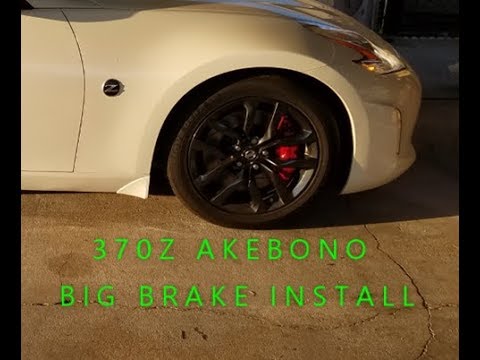 370Z AKEBONO BRAKES 2015 BASE MODEL 18" RIMS