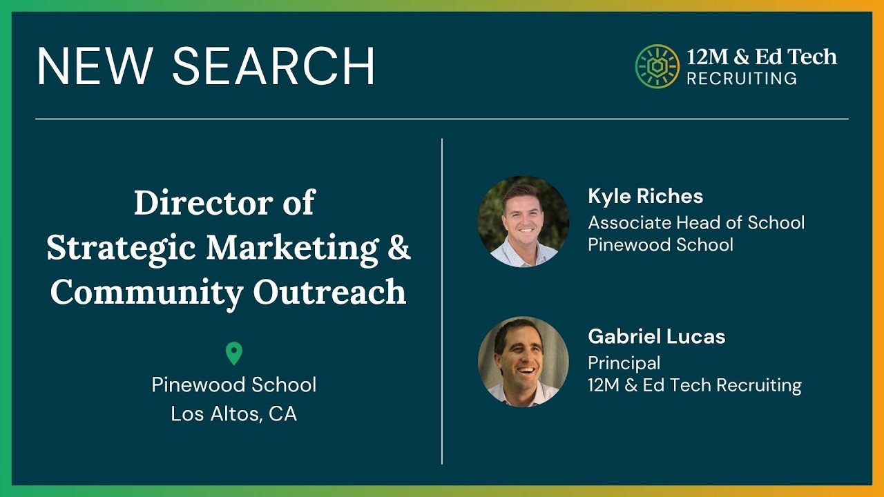 New Search - Interview with the Associate Head of School at Pinewood School