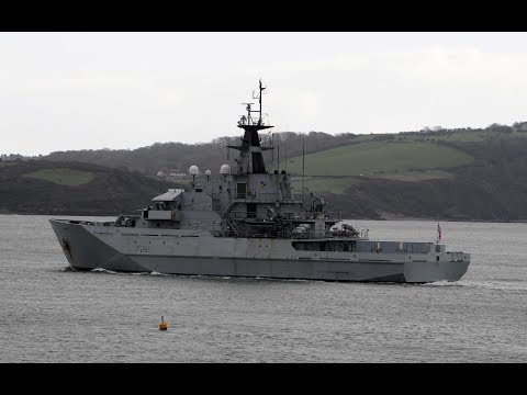 HMS TYNE P281 UNDERTAKES A NAVIGATION RUN ON THE RIVER TAMAR - 28th January 2020