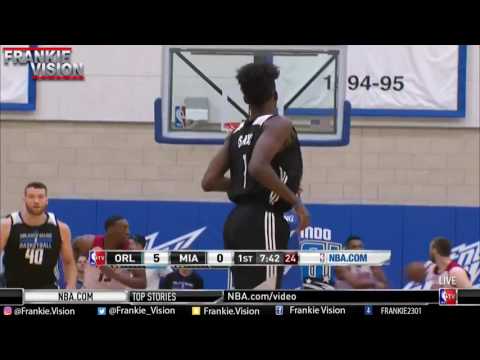 Jonathan Isaac Magic Full Highlights vs Heat    7 2 17   15 Pts, 13 Reb    NBA SL