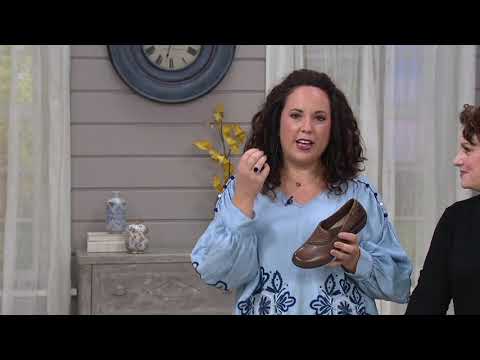 Earth Origins Leather Slip-On Shoes - Leona on QVC