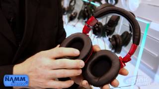 Video thumbnail for Audio Technica ATH-M50 Red Professional Studio Headphones (ATH-M50RD) | NAMM 2013 by Sonic Electronix