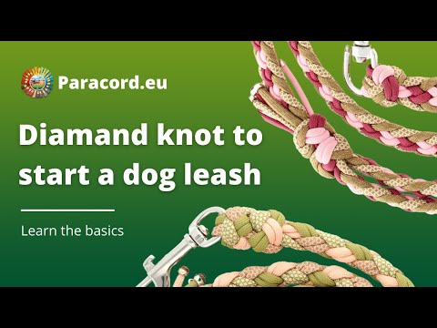 Diamond Knot 8 Strands | Start a Paracord Dog Leash with Diamond Knot | Easy for Beginners