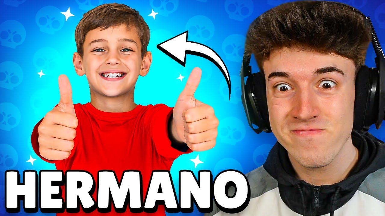 JUEGO con MI HERMANO PEQUEÑO *RUBEN* a BRAWL STARS