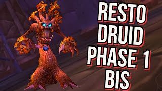 Resto Druid - Phase 1 BIS - WOTLK Classic