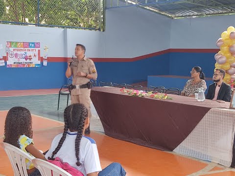 PM de Pedras de Maria da Cruz  ministra palestra sobre violência no ambiente escolar