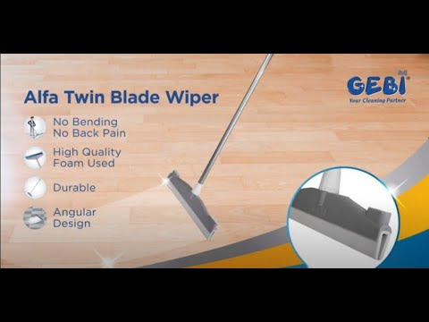 Dual Foam Blade Floor Wiper