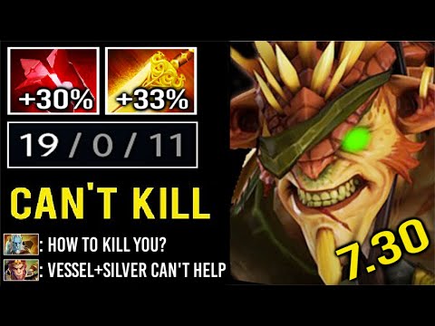WTF 1v5 CAN'T KILL HIM +60% Lifesteal Unkillable Bristleback vs Vessel Silver 7.30 Cancer Dota 2