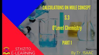 CALCULATIONS ON MOLE CONCEPT PART 1