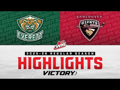 Everett Silvertips at Vancouver Giants 11/10 | WHL Highlights 2025-26