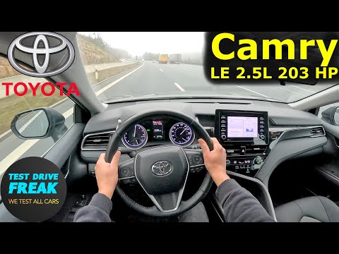 2020 Toyota Camry LE 2.5L 203 HP 🚗 TOPSPEED Autobahn POV | German Autobahn Drive with no speed limit