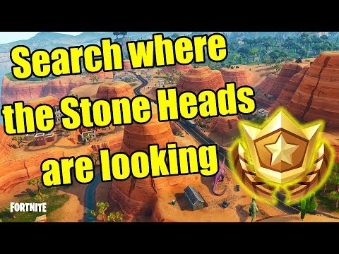 How To Find "Search Where The Stone Heads Are Looking" Battle Star Location (Week 6)
