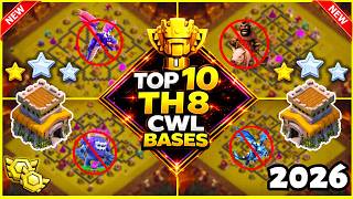 🏆TOP 10 WORLD BEST TH8 War Base With Link | Th8 Cwl Base With Link | Th8 Legend Base | 2026