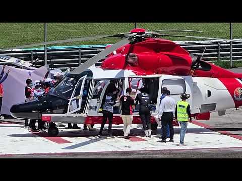 Jose Antonio Rueda (Red Bull KTM Ajo) were taken to Hospital KL by Maritim Malaysia helicopter  😢