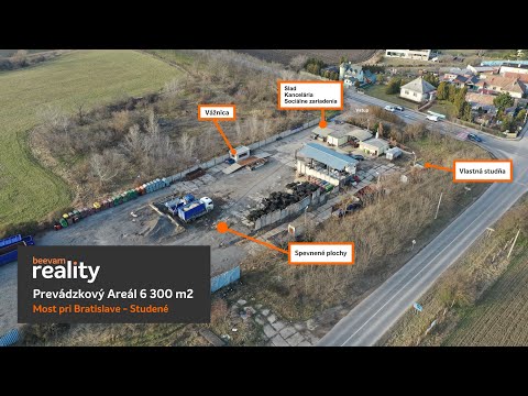 Prevádzkový areál Most pri Bratislave - 6360 m2 - Na predaj!