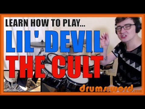 ★ Lil' Devil (The Cult) ★ Drum Lesson PREVIEW | How To Play Song (Les Warner)