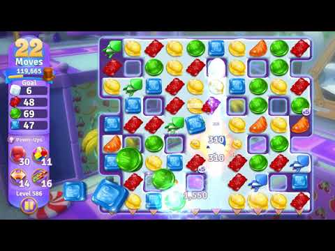 Wonka's World of Candy Level 586 NO BOOSTERS - A S GAMING ✔