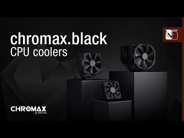 Video teaser for Noctua chromax.black CPU coolers