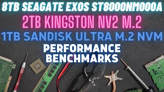 Seagate Exos 8TB Review - Performance Tests SanDisk Ultra 3D NVMe & KINGSTON SNV2S2000G - SD Web UI