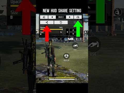 New HUD Share Setting 🔥 HUD Code Free Fire | Share Custom HUD With Others #srikantaff