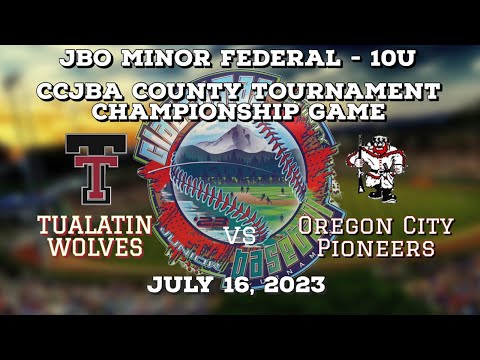 CCJBA County Tournament Championship Game - Tualatin Wolves @ Oregon City Pioneers - 10U