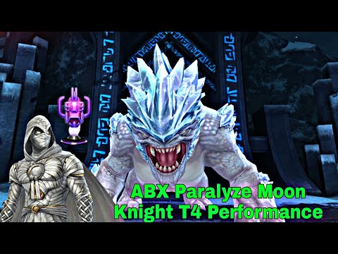ABX Paralyze Moon Knight T4 Performance And Gameplay Guide With New Uniform - Marvel Future Fight